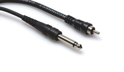 Hosa CPR-103 obalanserad kabel, 6,3 mm tele – RCA, 0,9 m