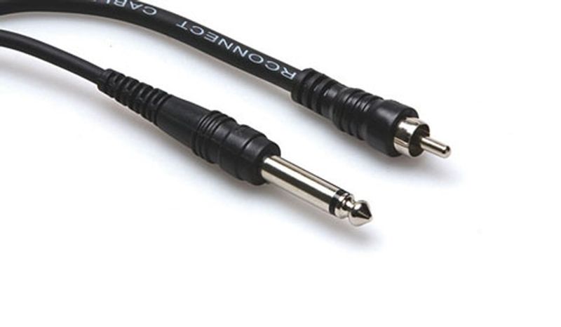 Hosa CPR-105 obalanserad kabel, 6,3 mm tele – RCA, 1,5 m