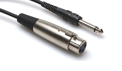 Hosa PXF-110 obalanserad kabel, XLR hona – 6,3 mm tele, 3 m