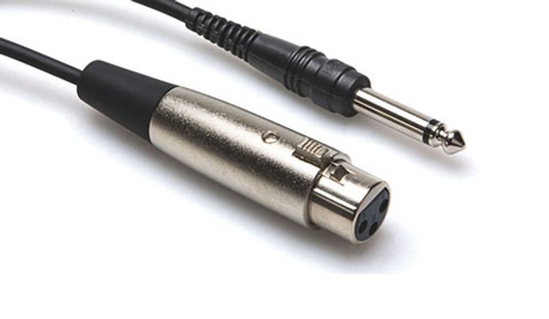 Hosa PXF-110 obalanserad kabel, XLR hona – 6,3 mm tele, 3 m