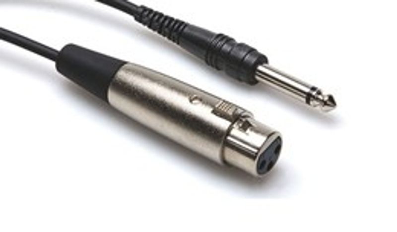 Hosa PXF-115 obalanserad kabel, XLR hona – 6,3 mm tele, 4,5 m