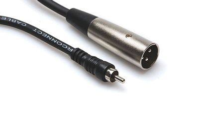 Hosa XRM-110 obalanserad kabel, RCA – XLR hane, 3 m