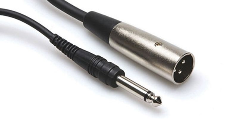 Hosa PXM-115 obalanserad kabel, 6,3 mm tele – XLR hane, 4,5 m