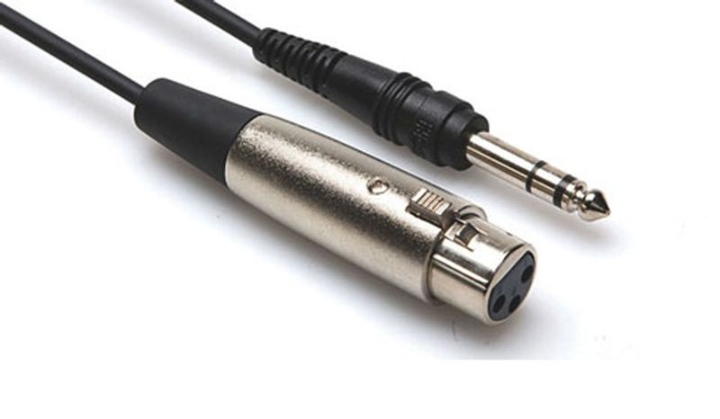Hosa STX-103F balanserad kabel, XLR hona – 6,3 mm stereotele, 0,9 m