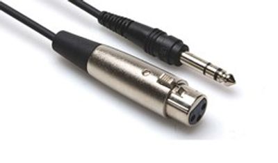Hosa STX-105F balanserad kabel, XLR hona – 6,3 mm stereotele, 1,5 m
