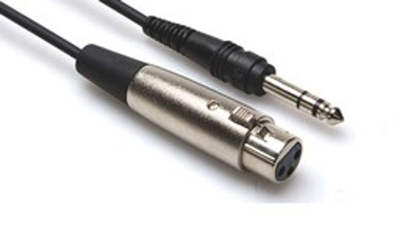 Hosa STX-105F balanserad kabel, XLR hona – 6,3 mm stereotele, 1,5 m
