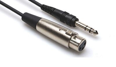 Hosa STX-110F balanserad kabel, XLR hona – 6,3 mm stereotele, 3 m