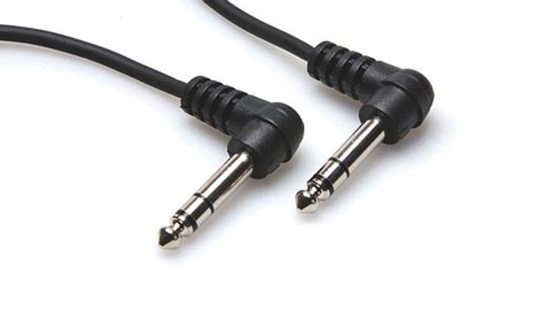 Hosa CSS-105RR balanserad kabel, 6,3 mm stereotele – samma (båda vinklade), 1,5 m