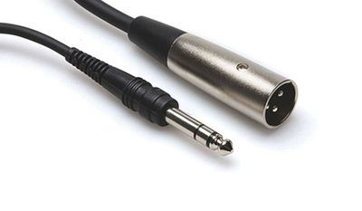Hosa STX-110M balanserad kabel, 6,3 mm stereotele – XLR hane, 3 m