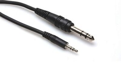 Hosa CMS-103 stereokabel, 3,5 mm stereo – 6,3 mm stereotele, 0,9 m