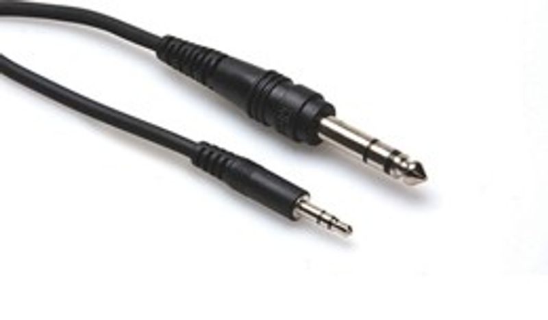 Hosa CMS-103 stereokabel, 3,5 mm stereo – 6,3 mm stereotele, 0,9 m