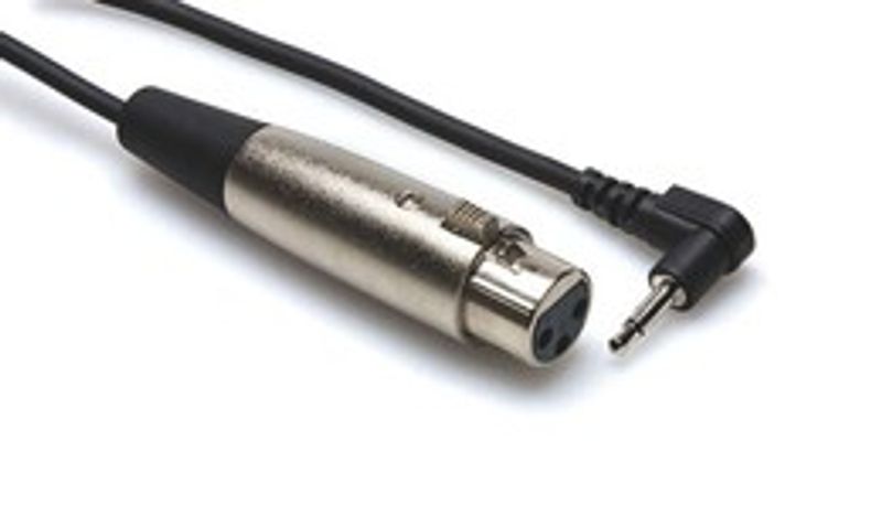 Hosa XVM-305F mikrofonkabel, XLR hona – vinklad 3,5 mm mono, 1,5 m