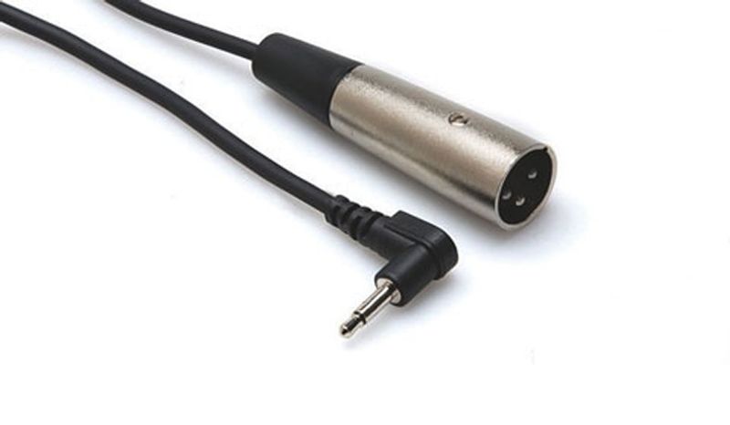 Hosa XVM-305M mikrofonkabel, vinklad 3,5 mm mono – XLR hane, 1,5 m