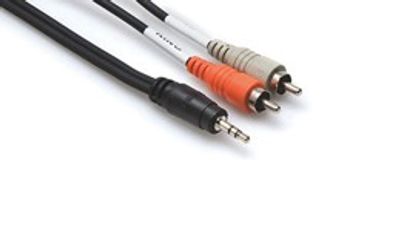 Hosa CMR-203 stereo-breakoutkabel, 3,5 mm stereo – 2 × RCA, 0,9 m