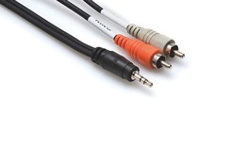 Hosa CMR-203 stereo-breakoutkabel, 3,5 mm stereo – 2 × RCA, 0,9 m