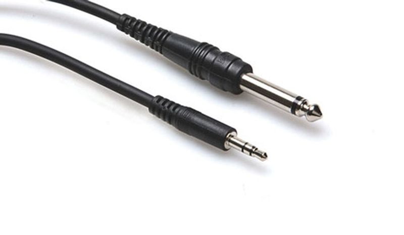 Hosa CMP-110 monokabel, 6,3 mm tele – 3,5 mm stereo, 3 m
