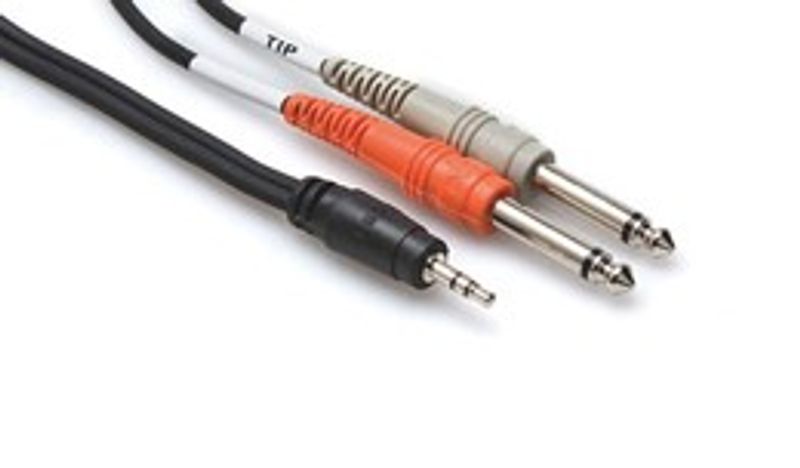 Hosa CMP-153 monokabel, 6,3 mm tele – 3,5 mm stereo