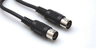 Hosa MID-310BK MIDI-kabel, 5-polig DIN – samma, 3 m