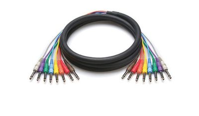 Hosa CPP-802 obalanserad multikabel, 6,3 mm tele – samma, 2 m