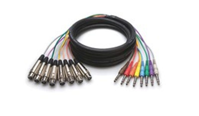 Hosa STX-805F balanserad multikabel, XLR hona – 6,3 mm stereotele, 5 m