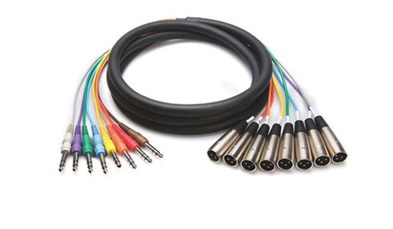 Hosa STX-803M balanserad multikabel, 6,3 mm stereotele – XLR hane, 3 m