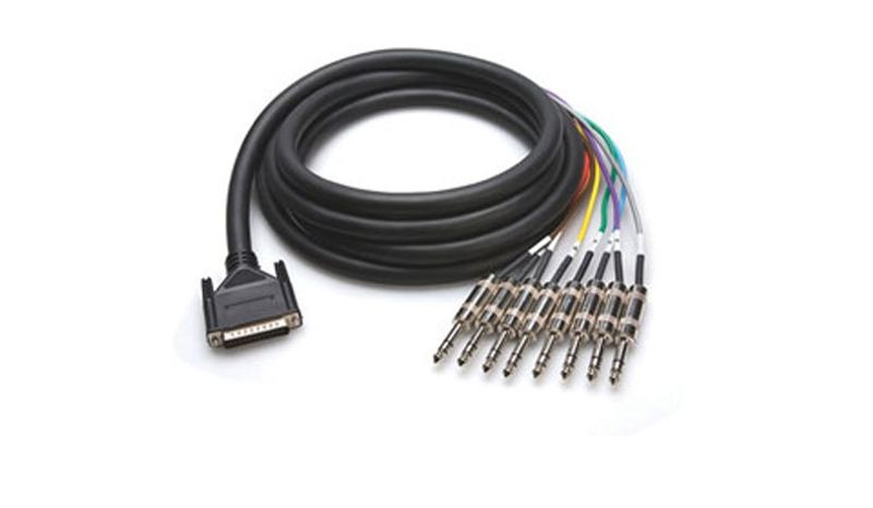 Hosa DTP-803 balanserad multikabel, DB25 – 6,3 mm stereotele, 3 m