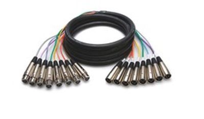 Hosa XLR-807 balanserad multikabel, XLR hona – XLR hane, 7 m