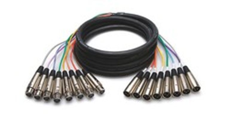 Hosa XLR-807 balanserad multikabel, XLR hona – XLR hane, 7 m