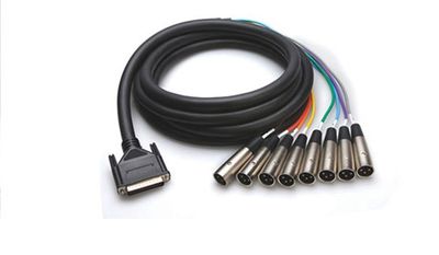 Hosa DTM-803 balanserad multikabel, DB25 – XLR hane, 3 m
