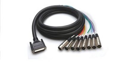 Hosa DTM-805 balanserad multikabel, DB25 – XLR hane, 5 m