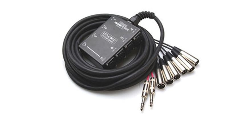 Hosa SH6X2-20 stagebox-multikabel, 6 kanaler ut och 2 tillbaka, 6 m
