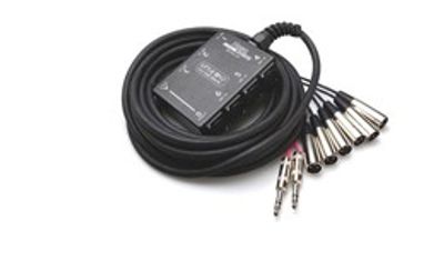Hosa SH6X2-30 stagebox-multikabel, 6 kanaler ut och 2 tillbaka, 9 m