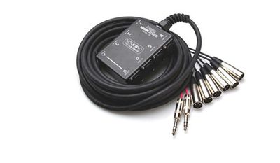 Hosa SH6X2-50 stagebox-multikabel, 6 kanaler ut och 2 tillbaka, 15 m