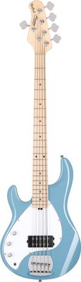 Sterling by Music Man StingRay RAY5 vänsterhänt 5-strängad elbas, Chopper Blue