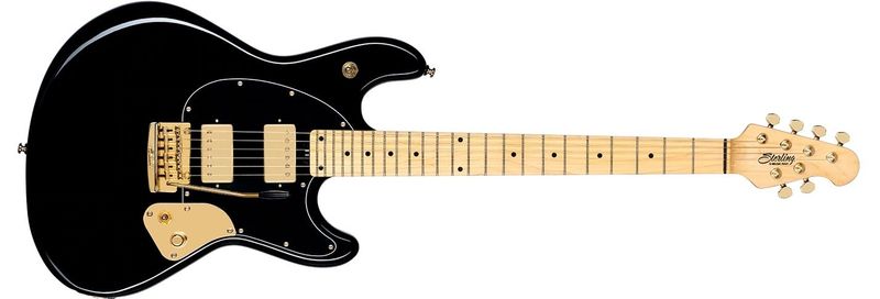 Sterling by Music Man Jared Dines signatur elgitarr, svart