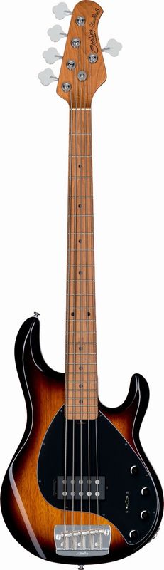 Sterling by Music Man StingRay RAY35 5-strängad elbas, Vintage Sunburst
