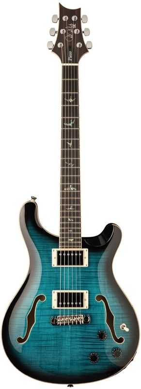 PRS SE Hollowbody II Piezo Peacock Blue Burst