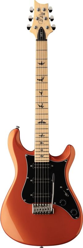 PRS SE NF3 Metallic Orange, greppbräda i lönn