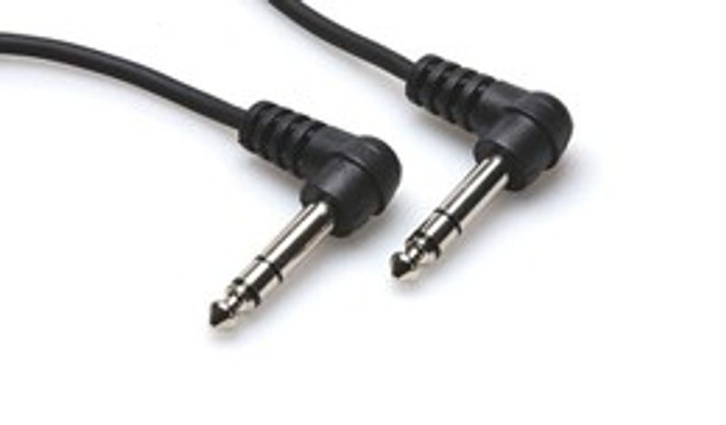 Hosa CSS-103RR balanserad kabel, 6,3 mm stereotele – samma (båda vinklade), 0,9 m