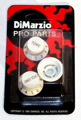 DiMarzio Strat Knob Set DM2111W, vit