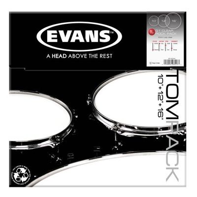 Evans ETP-G1CLR-R skinnpaket Genera G1 Clear Rock (10", 12", 16")