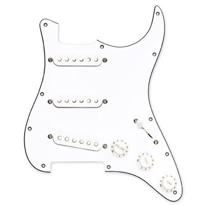 DiMarzio HS Strat Replacement Pickguard FG2108A3, förkopplat