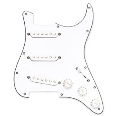 DiMarzio Area Strat Replacement Pickguard FG2108A4, förkopplat