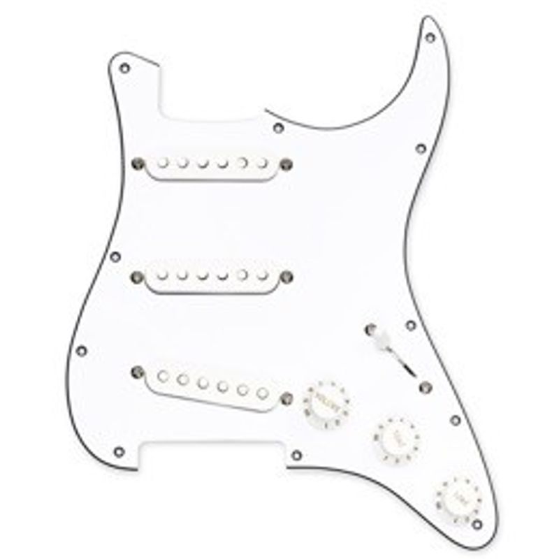 DiMarzio Area Strat Replacement Pickguard FG2108A4, förkopplat