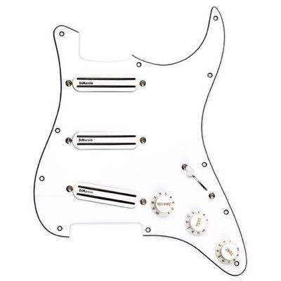 DiMarzio High Power Strat Replacement Pickguard FG2108A7, förkopplat