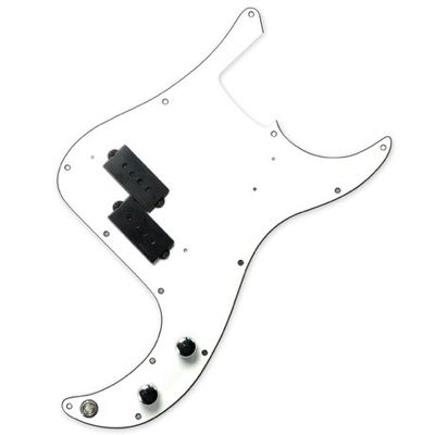DiMarzio Model P P Bass Replacement Pickguard FB2100A1, förkopplat