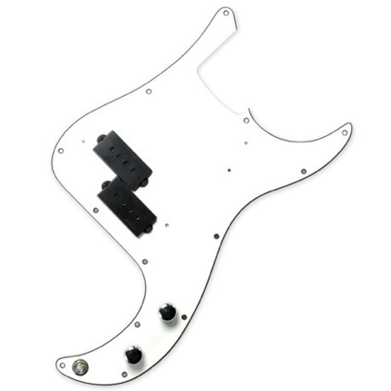 DiMarzio Model P P Bass Replacement Pickguard FB2100A1, förkopplat