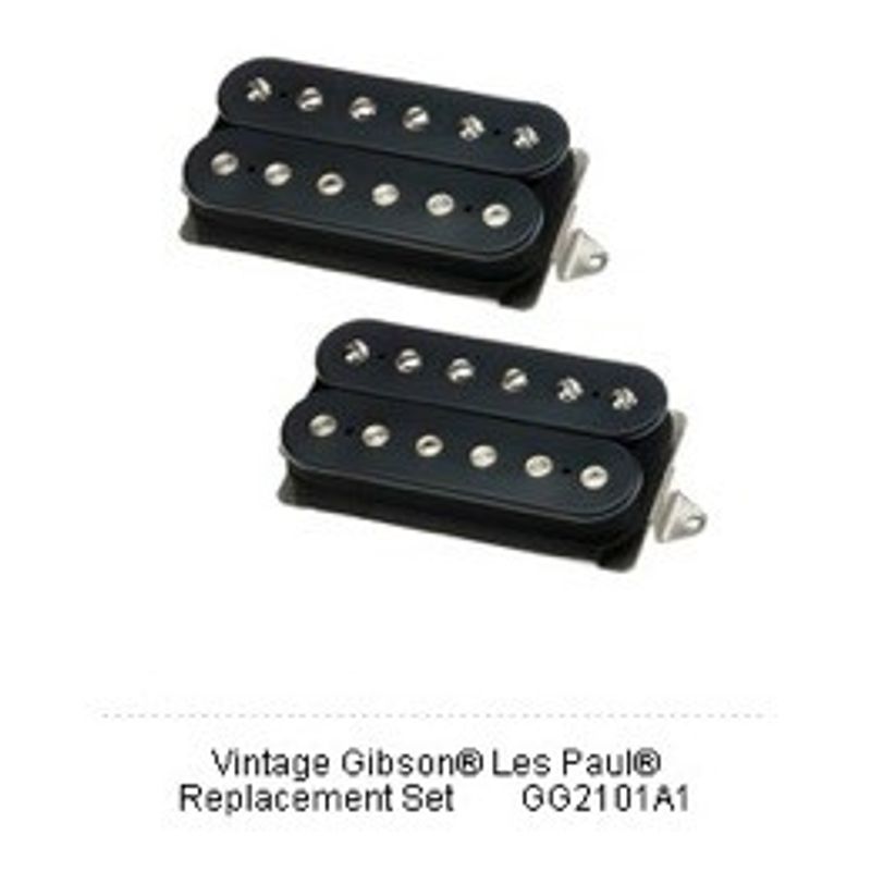 DiMarzio Vintage Gibson Les Paul Replacement Set GG2101A1, förkopplat