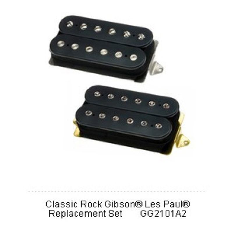 DiMarzio Classic Rock Gibson Les Paul Replacement Set GG2101A2, förkopplat