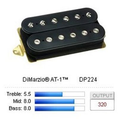 DiMarzio AT-1 DP224 humbucker, svart